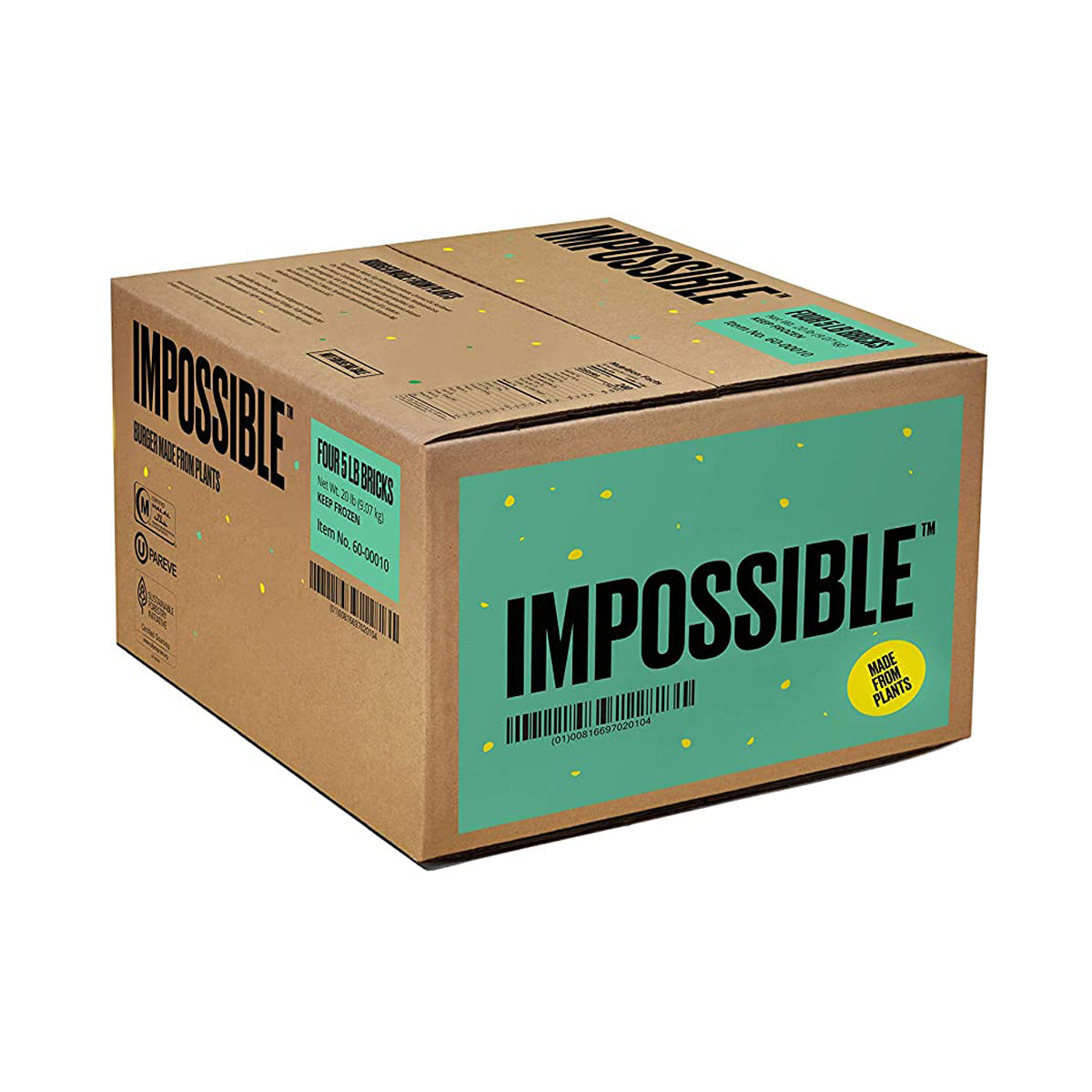 Wholesale Impossible Foods Impossible Burger Brick 5 LB- Bulk