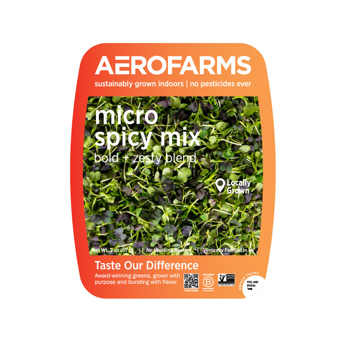 Aerofarms Micro Spicy Mix 2 Oz Bag