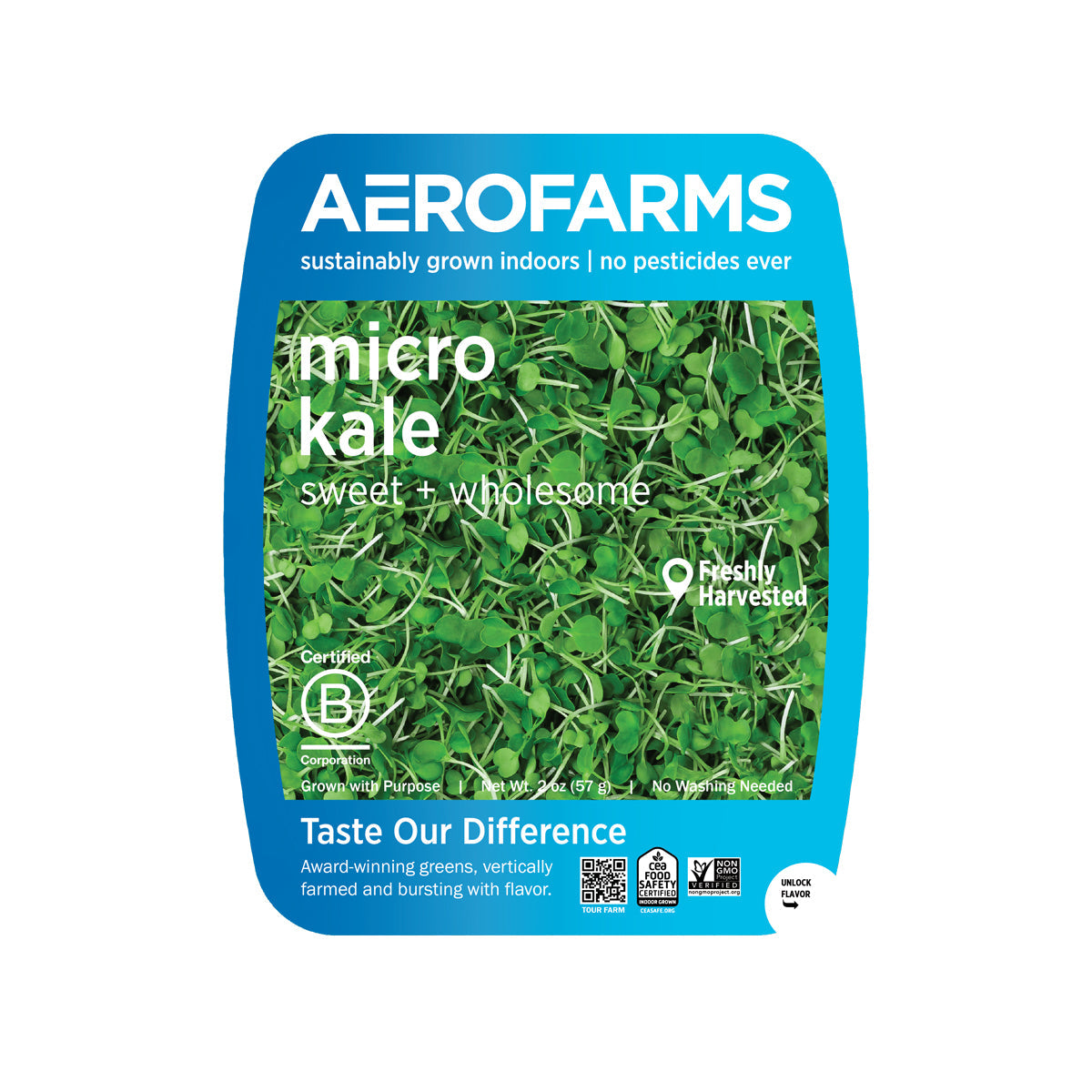 Wholesale Aerofarms Micro Kale 2 OZ- Bulk