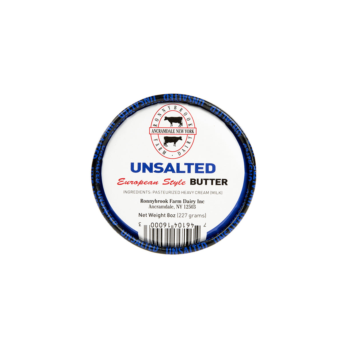 Wholesale Ronnybrook Dairy Unsalted Butter 8 OZ- Bulk