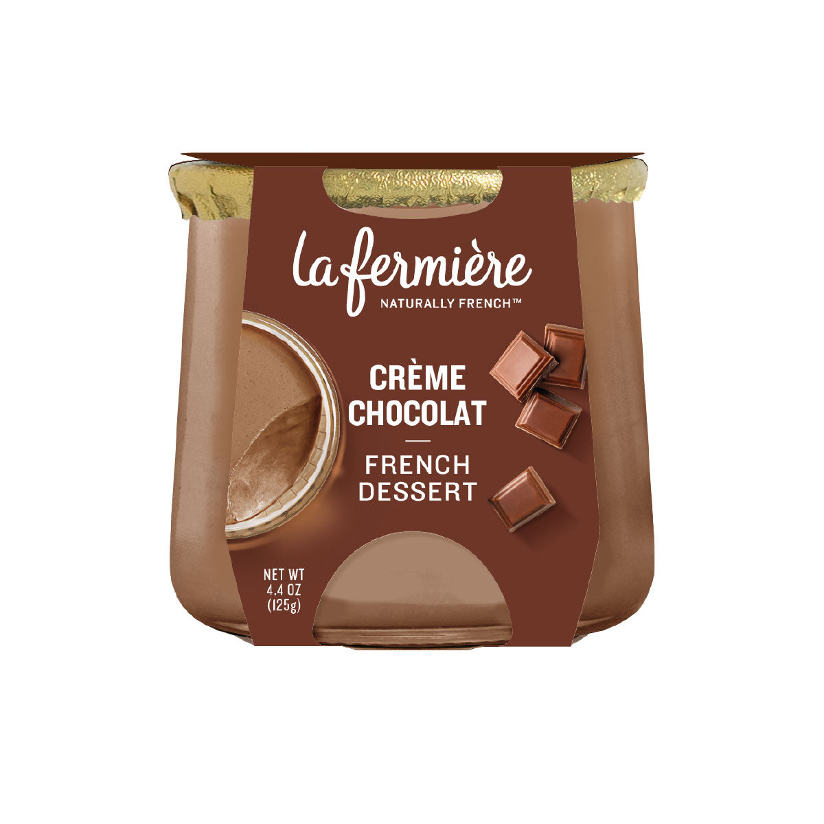 Wholesale La Fermière Crème Chocolate French Dessert 4.4 OZ- Bulk
