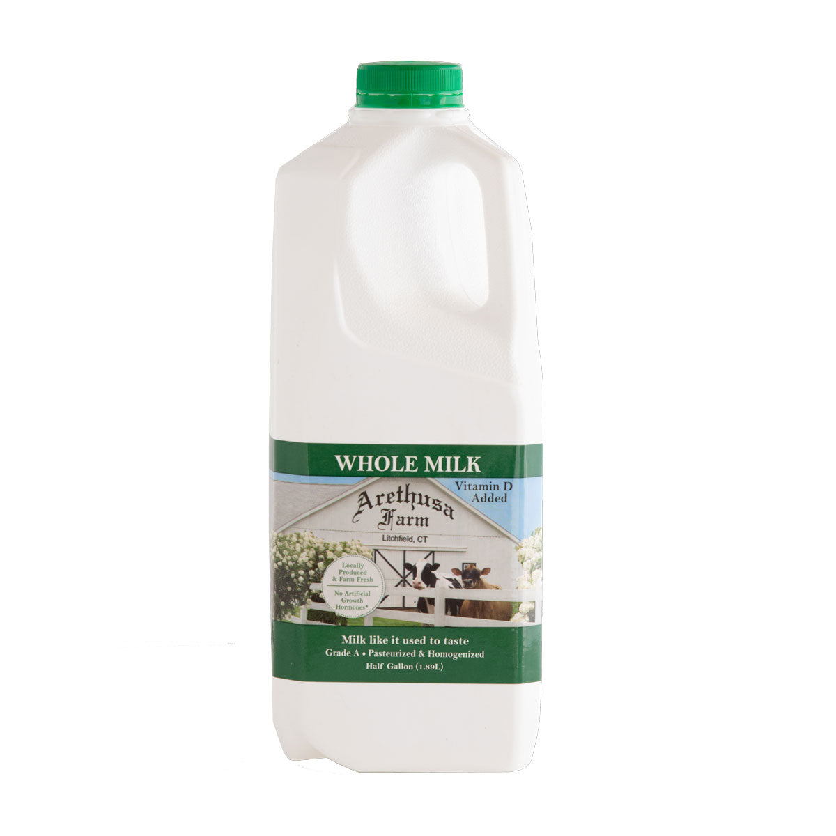 Arethusa Farm Dairy Whole Milk 1/2 GAL Bottle