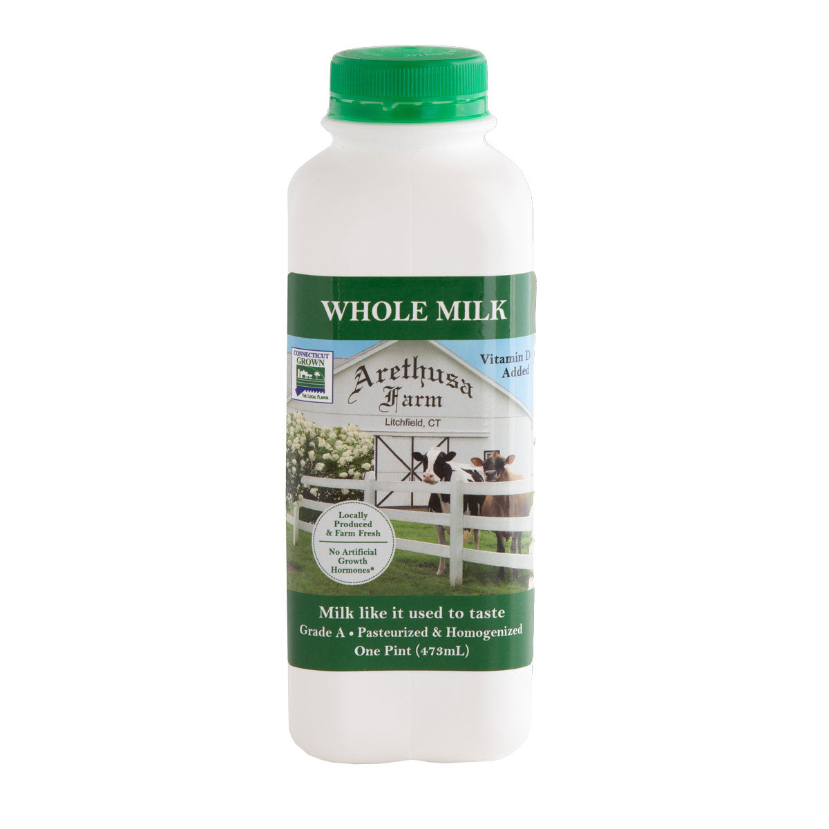 Wholesale Arethusa Farm Dairy Whole Milk 16 Oz Bottle-12ct Case Bulk
