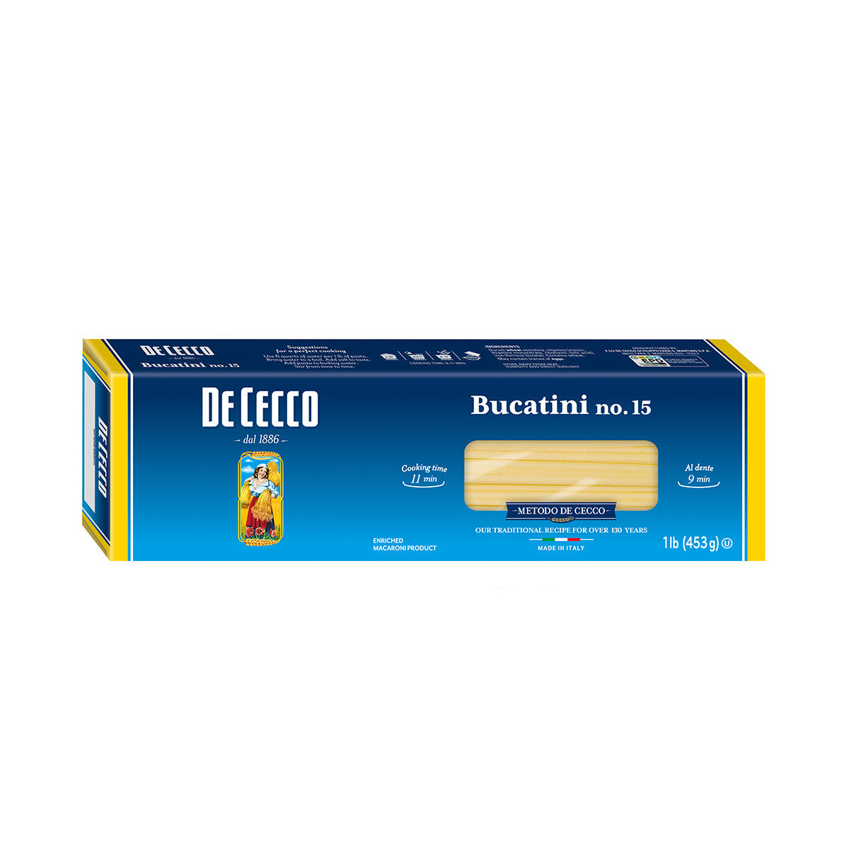 Wholesale De Cecco Bucatini Pasta 1 LB- Bulk