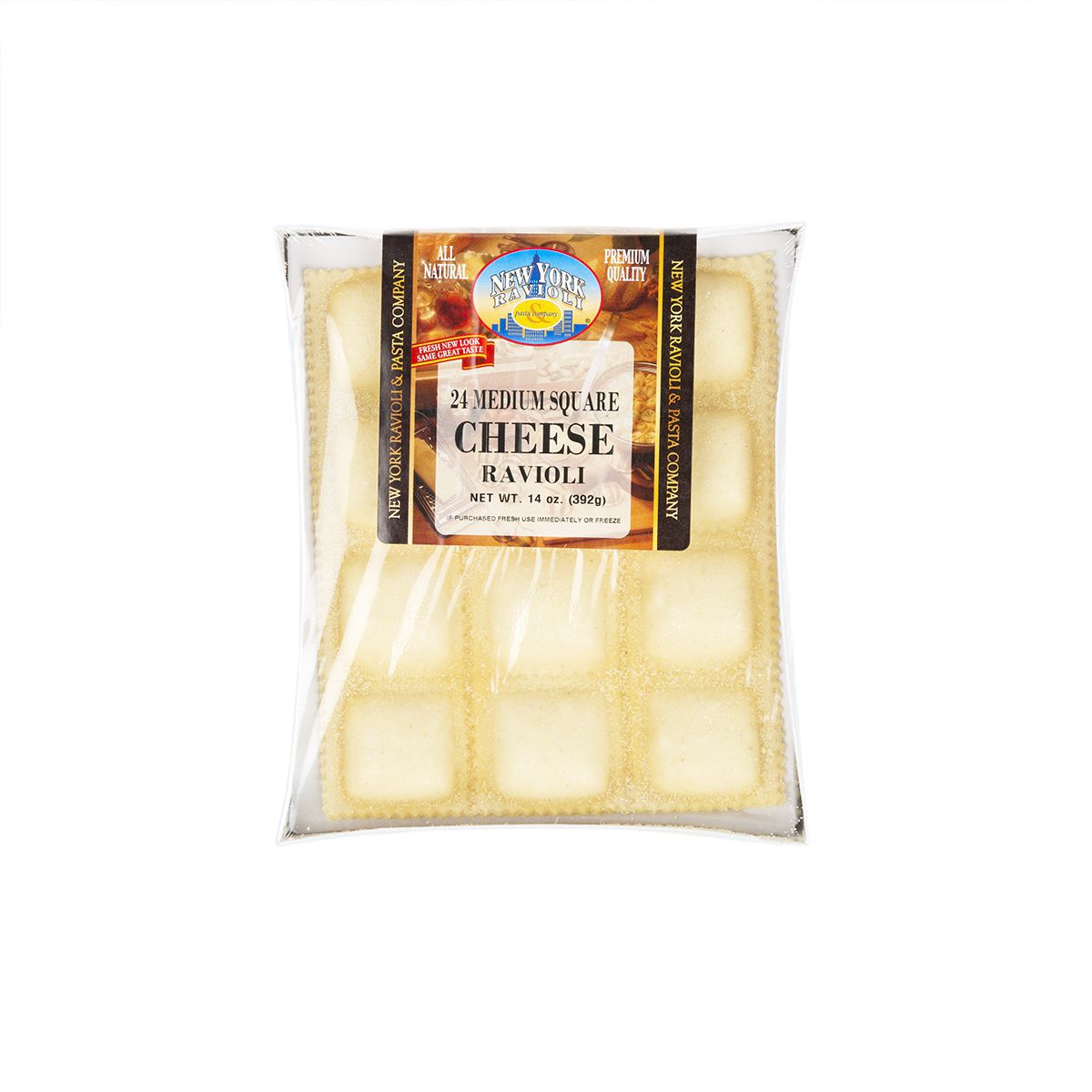 Wholesale New York Ravioli And Pasta Company Frozen 2 Medium Square Cheese Ravioli Box- Bulk