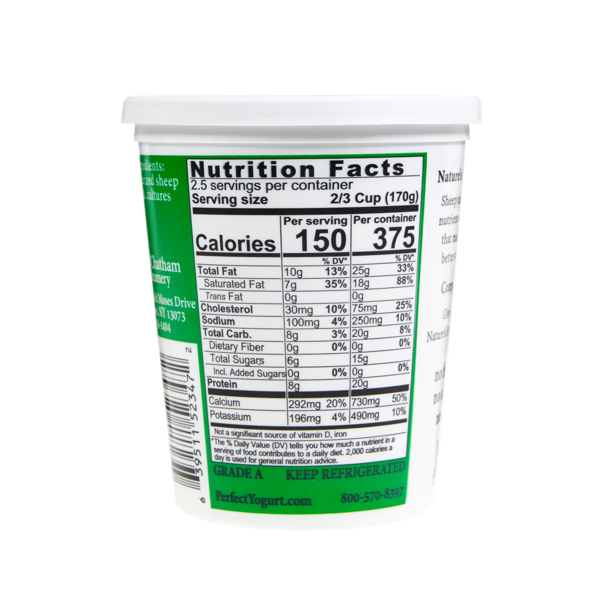 Wholesale BoxNCase Original Sheep Yogurt 16 Oz Jar- Bulk