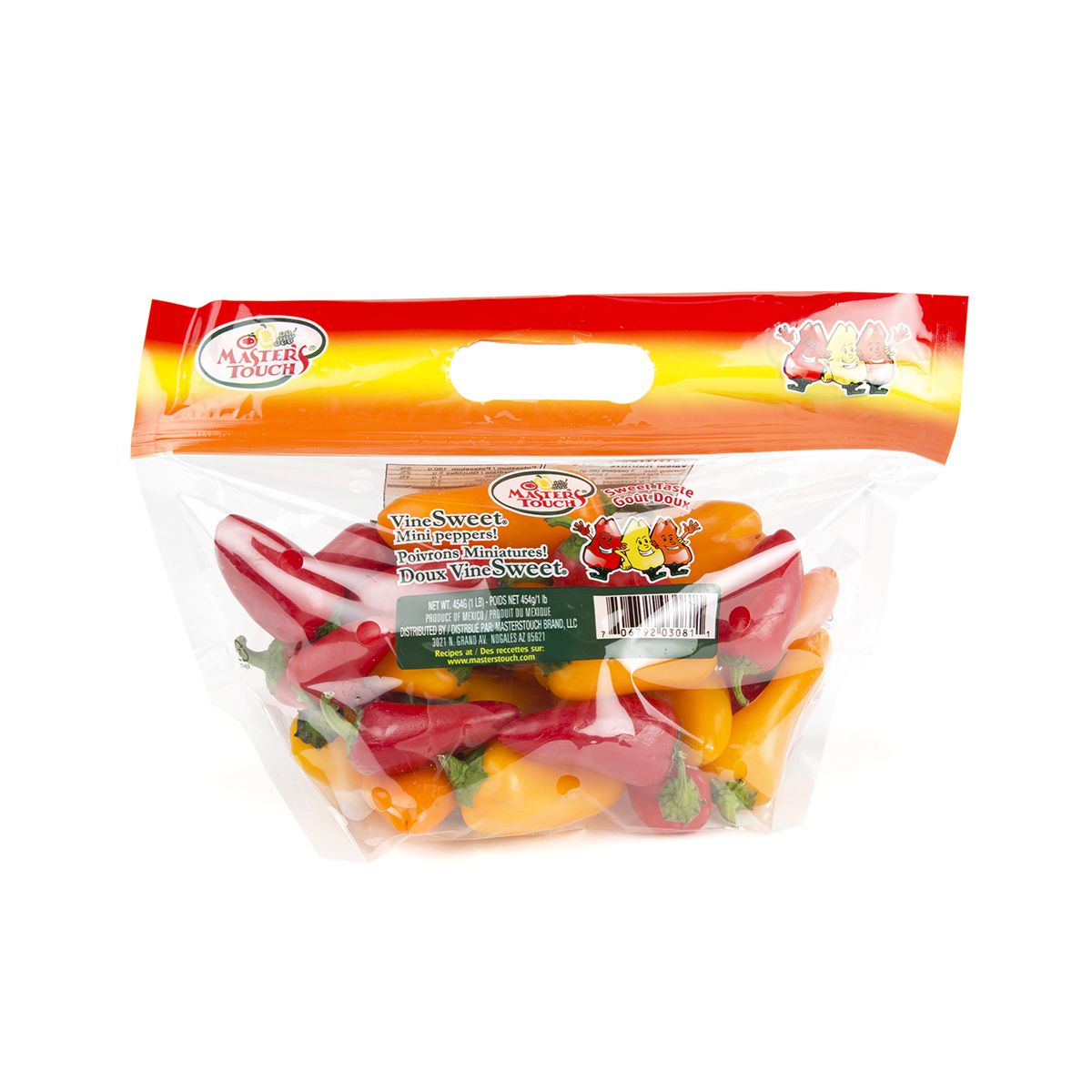 Wholesale BoxNCase Mixed Sweet Peppers 1 LB- Bulk