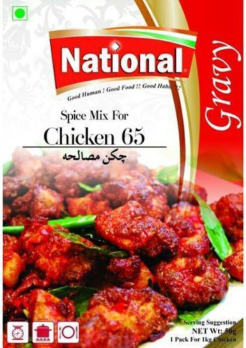 Wholesale National Chicken 65 Masala 50g- Bulk