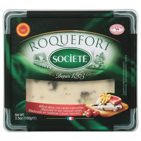 Wholesale Societe Roquefort Cheese Wedge 3.5 oz- Bulk
