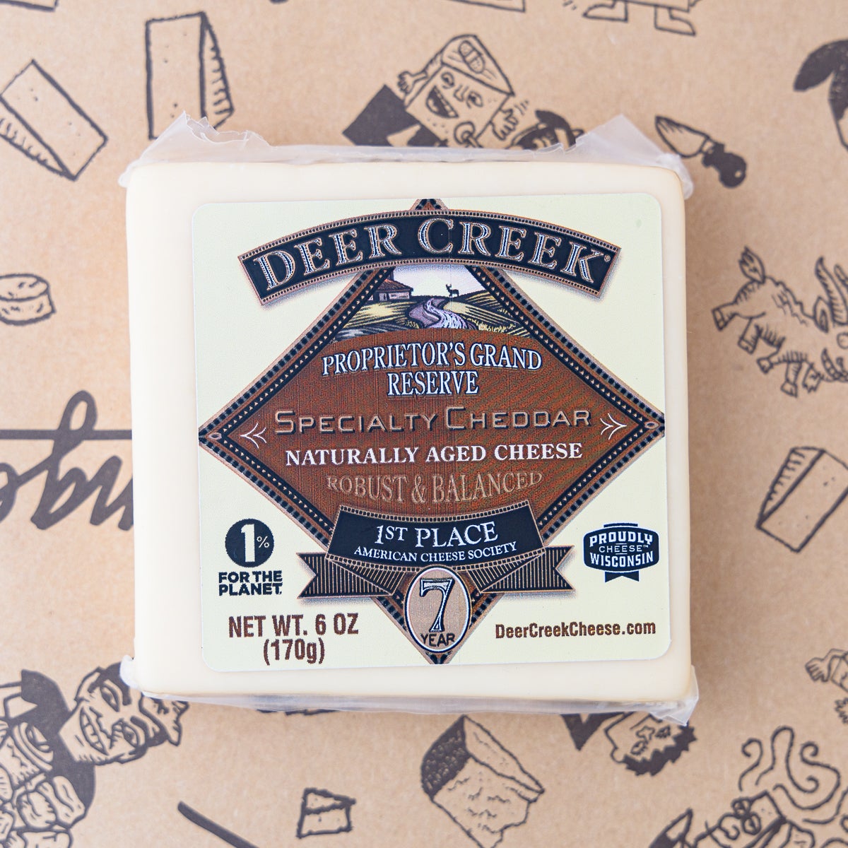 Grand Reserve 7 Yr. White Cheddar Squares Cheese 6 OZ