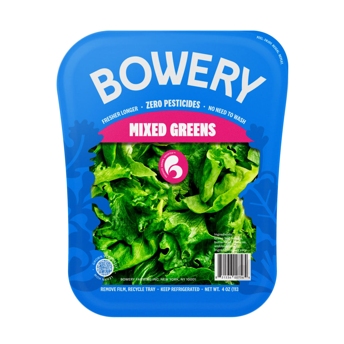 Bowery Mixed Greens 4 oz Bag