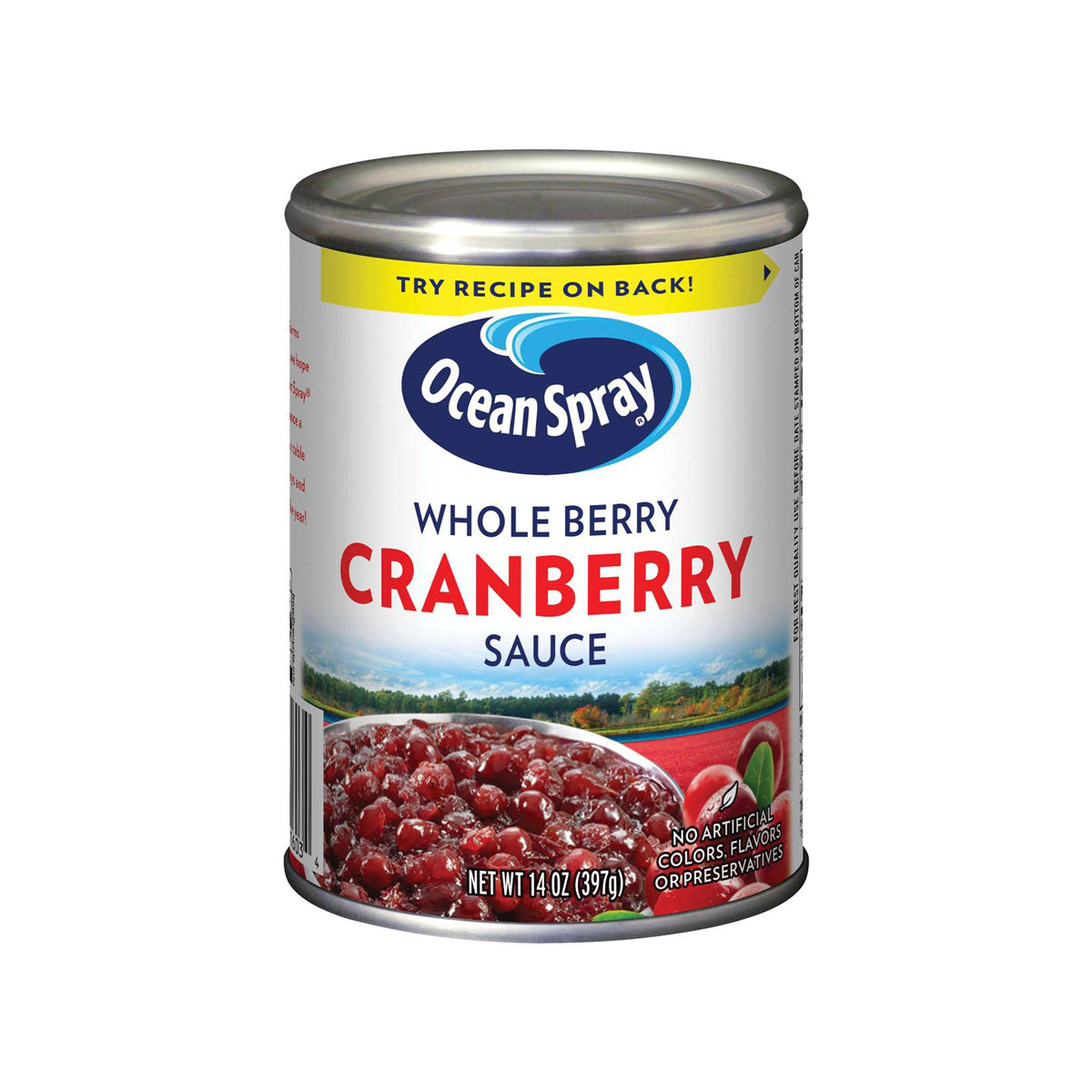 Wholesale Ocean Spray Whole Berry Cranberry Sauce 14 OZ-24ct Case Bulk
