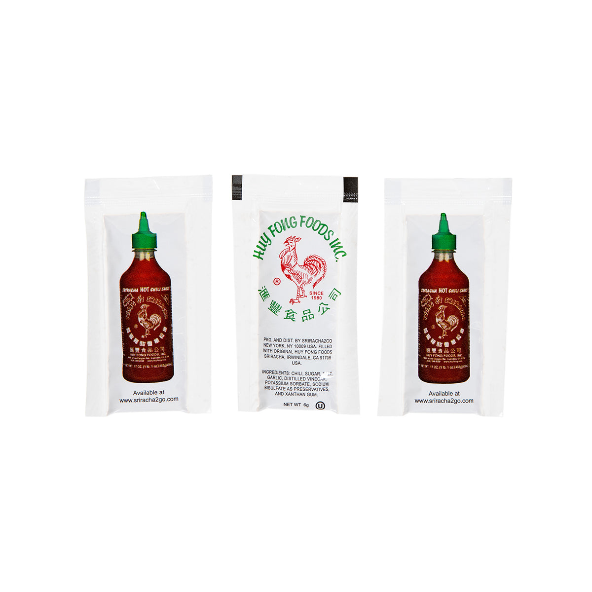 Wholesale Huy Fong Sriracha Packet 7 GR-200ct Case Bulk