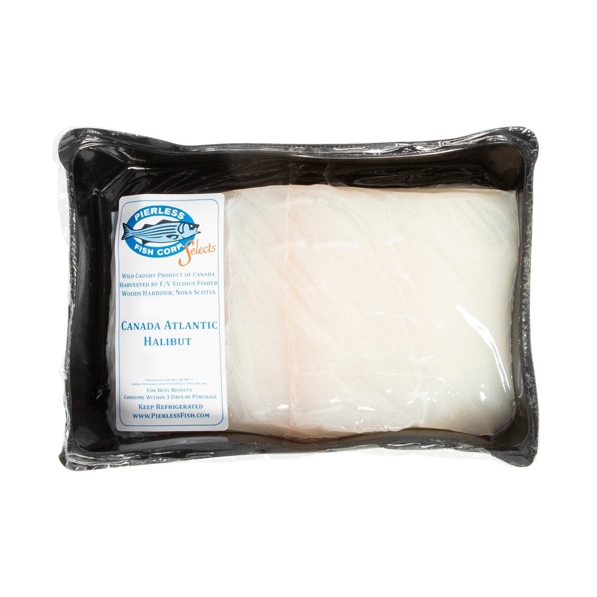 Wholesale Pierless Fish Wild Caught Skinless PBO Atlantic Halibut Portion- Bulk
