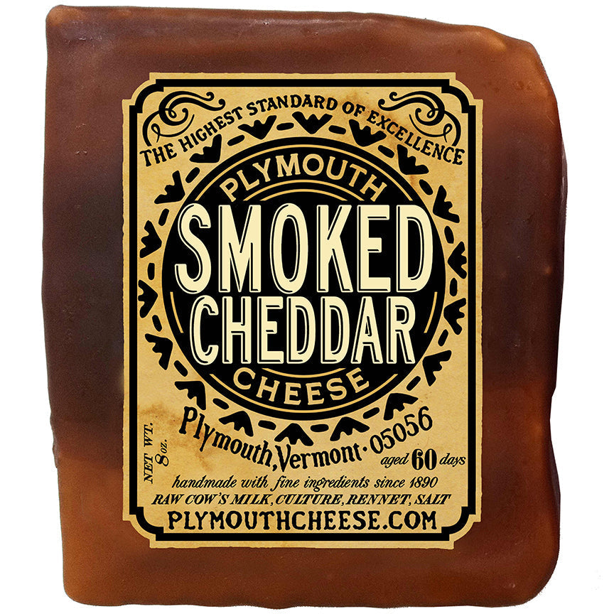 Plymouth Artisan Cheese Smoked Cheddar 8oz 12ct