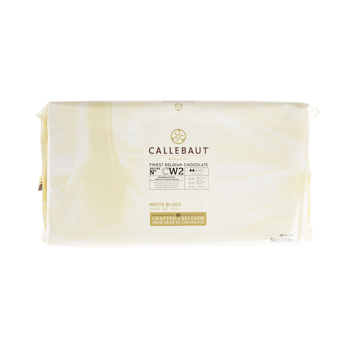 Wholesale Barry Callebaut White Chocolate Couverture 11 lb Block-5 KG Bulk