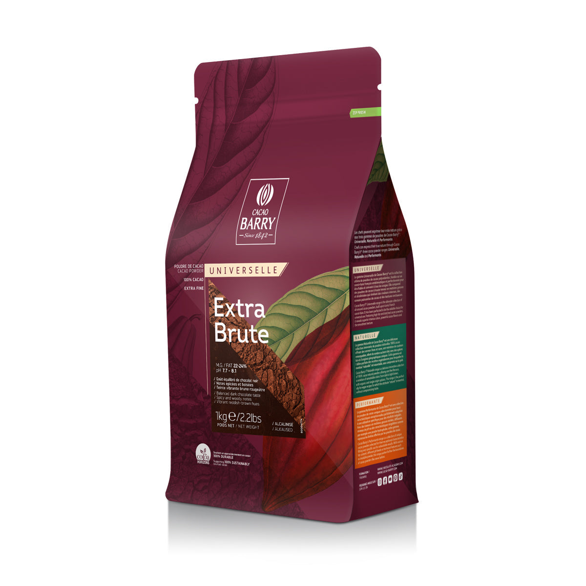 Cacao Barry Extra Brute Cocoa Powder 1 Kg Bag