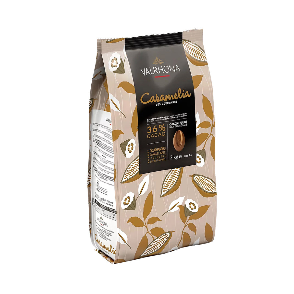 Wholesale Valrhona Carmelia Milk Feves-3 KG Bulk