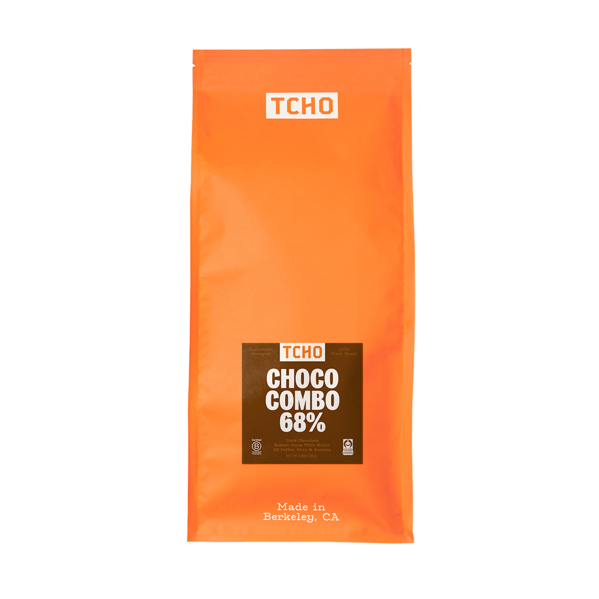 Tcho 68% Dark Chocolate Drops 3 KG