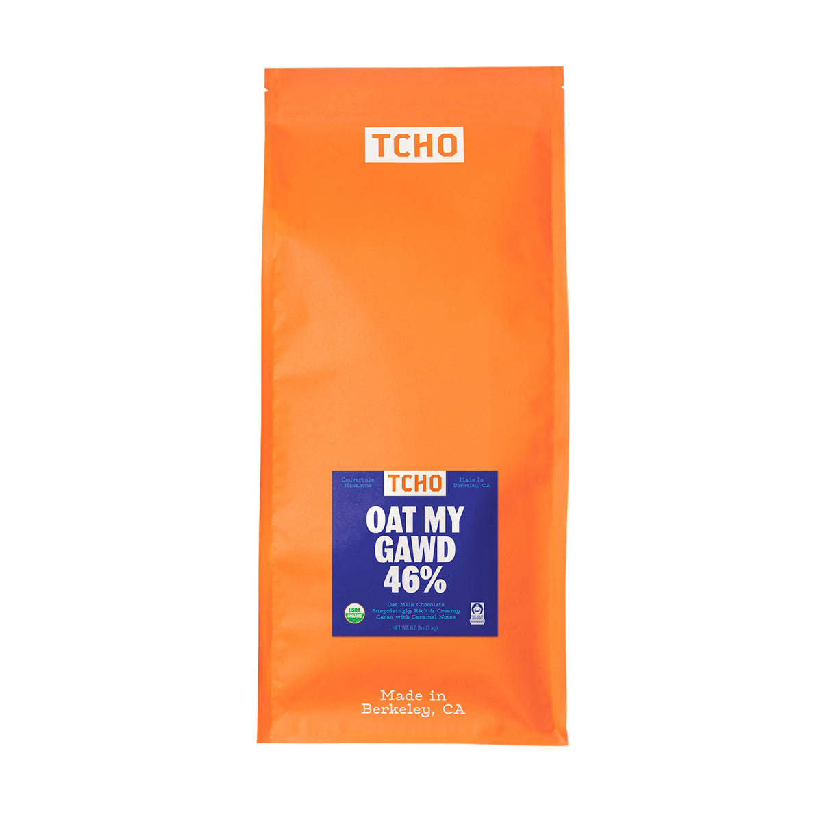 Wholesale Tcho Chocolate Organic Vegan 'Oat my Gawd' Milk Chocolate 46%- Bulk