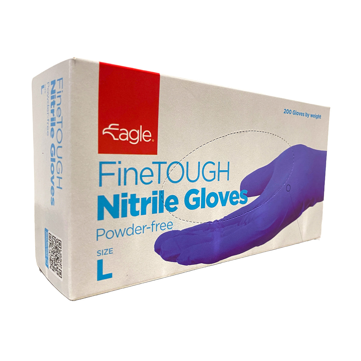 Eagle Large FineTOUGH Powder Free Nitrile Blue Gloves 200 CT