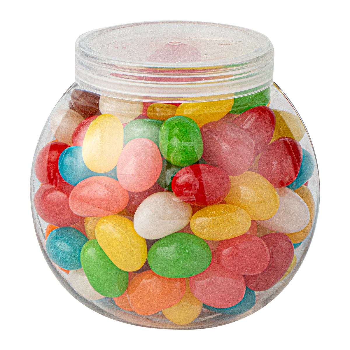 Wholesale Restaurantware 3 oz Clear Plastic Bulbous Candy Jar with Lid 25 CT- Bulk