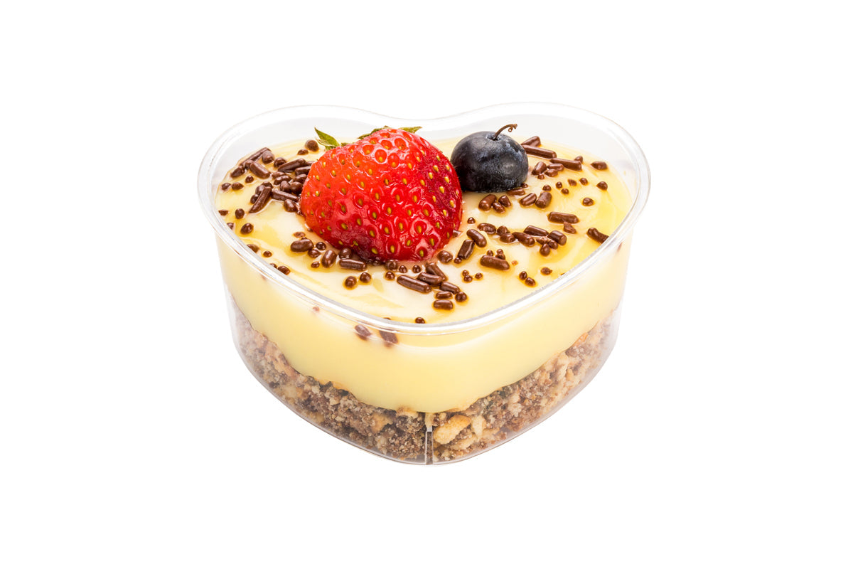 Wholesale Restaurantware 5 oz Clear Plastic Mini Heart Cup 25 CT-4ct Case Bulk