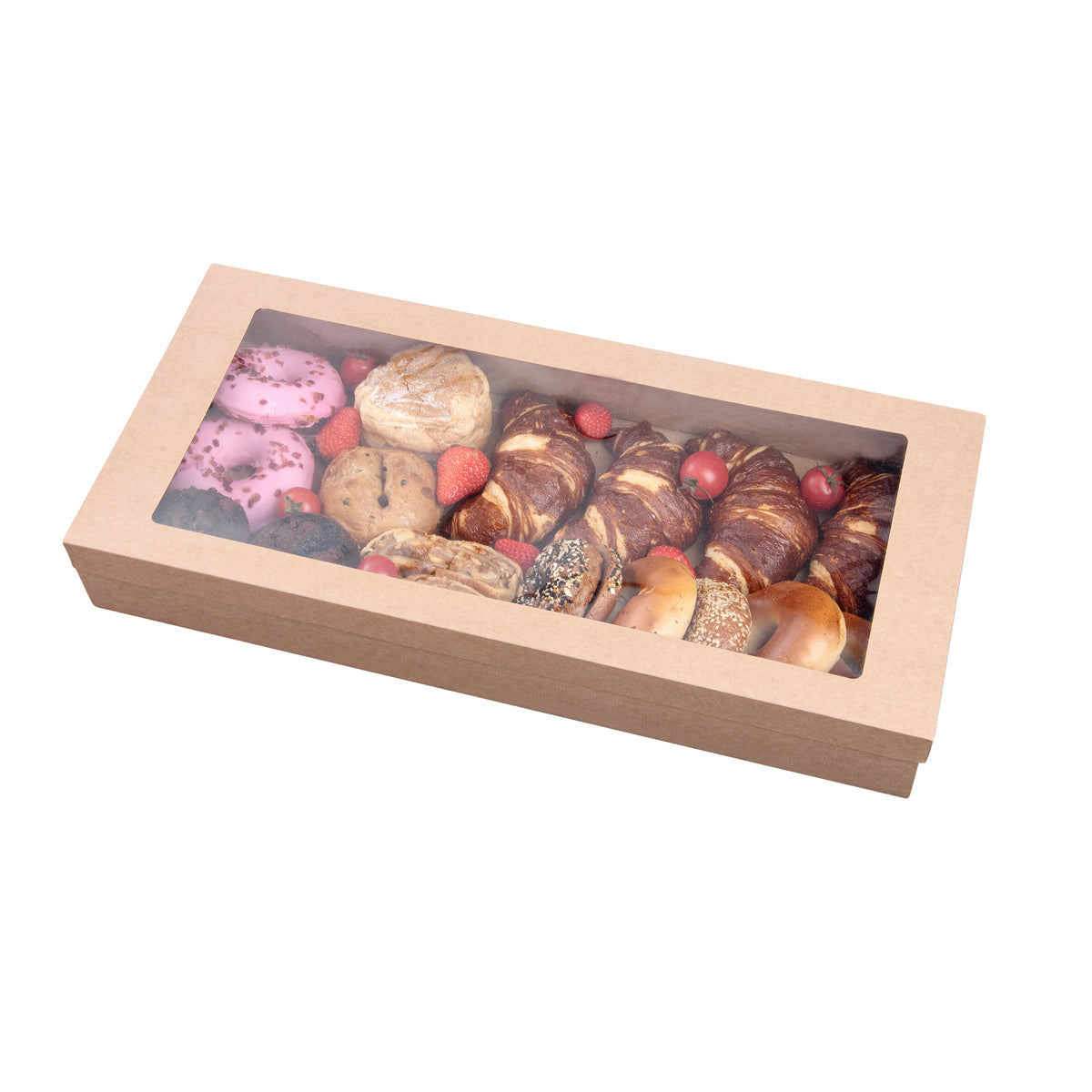 Wholesale Restaurantware Rectangle Kraft Paper Catering Box 10 CT-10ct Case Bulk