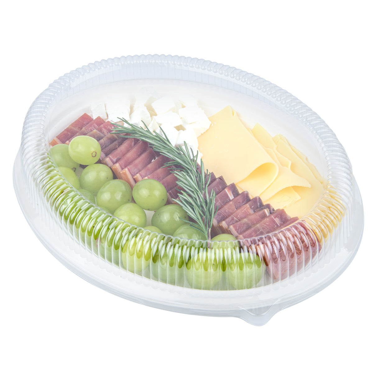 Wholesale Restaurantware Oval Clear Plastic Ripple Dome Lid-100 CT Bulk