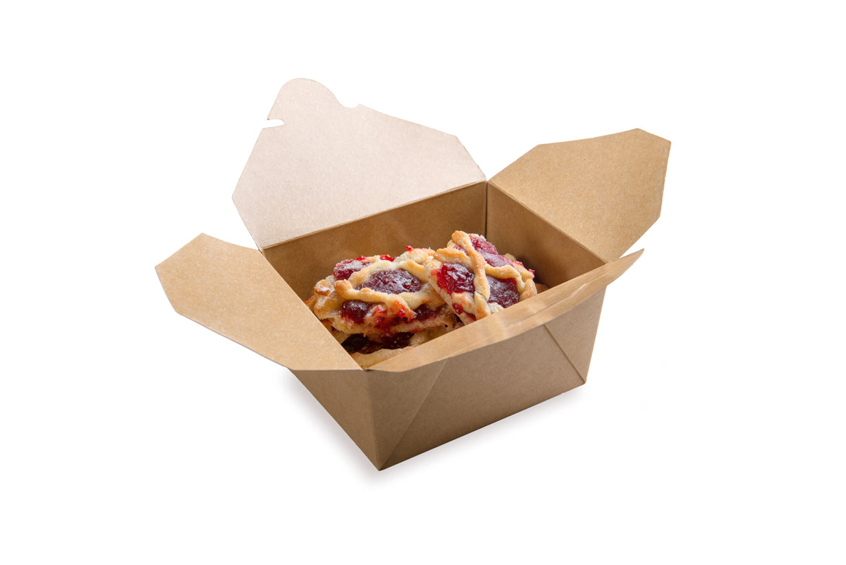 Wholesale Restaurantware 30 oz Rectangle Kraft Paper #1 Take Out Container 50 CT- Bulk