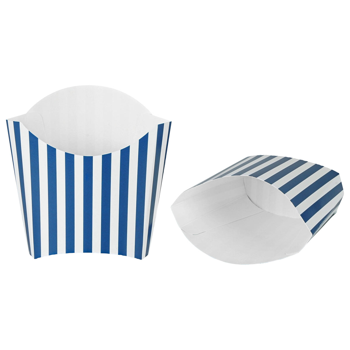 Restaurantware 3 oz Blue & White Stripe Paper Container