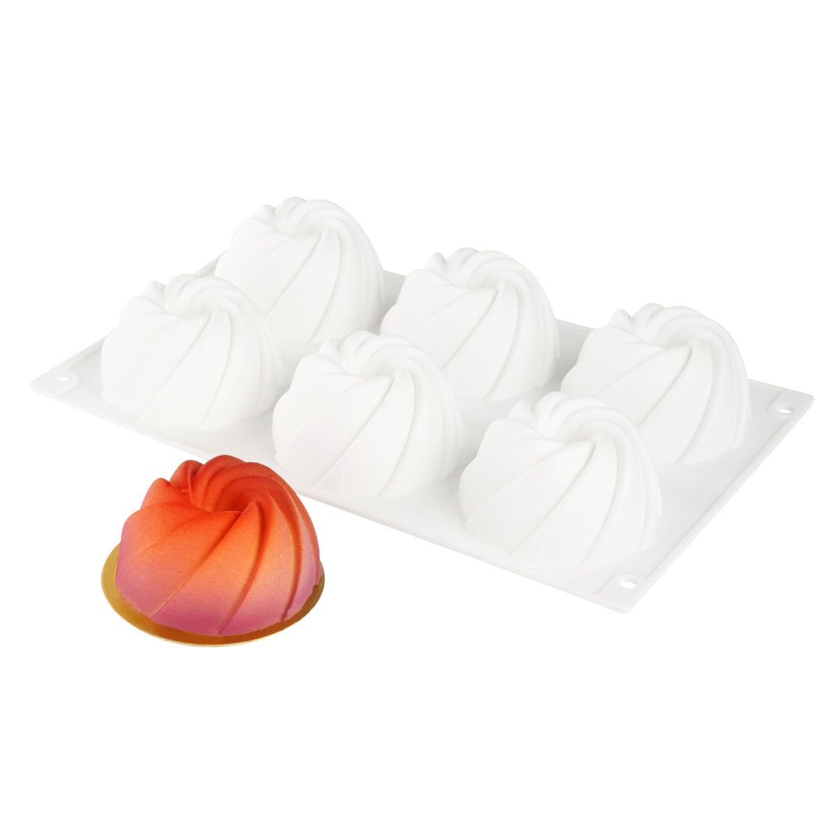 Restaurantware Silicone Mini Bundt Cake Baking Mold