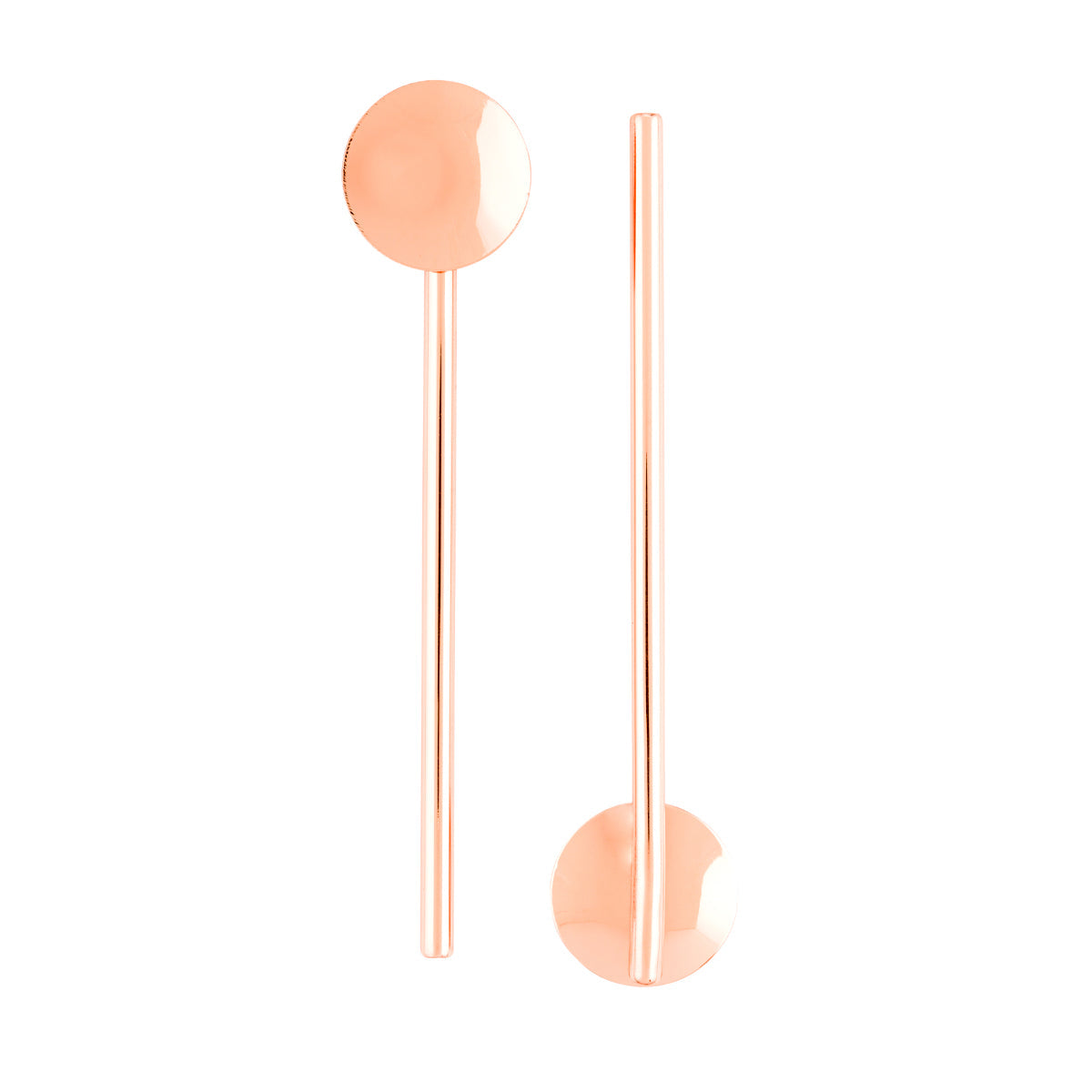 Wholesale Restaurantware Copper-Plated Stainless Steel Julep Spoon Straw - 5in- Bulk