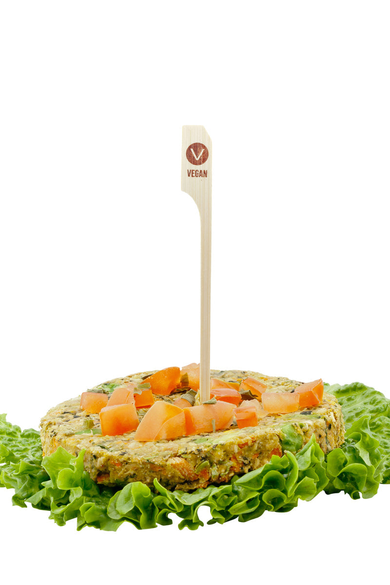 Restaurantware Bamboo Paddle Skewer/Food Marker, Vegan - 4in 100 CT