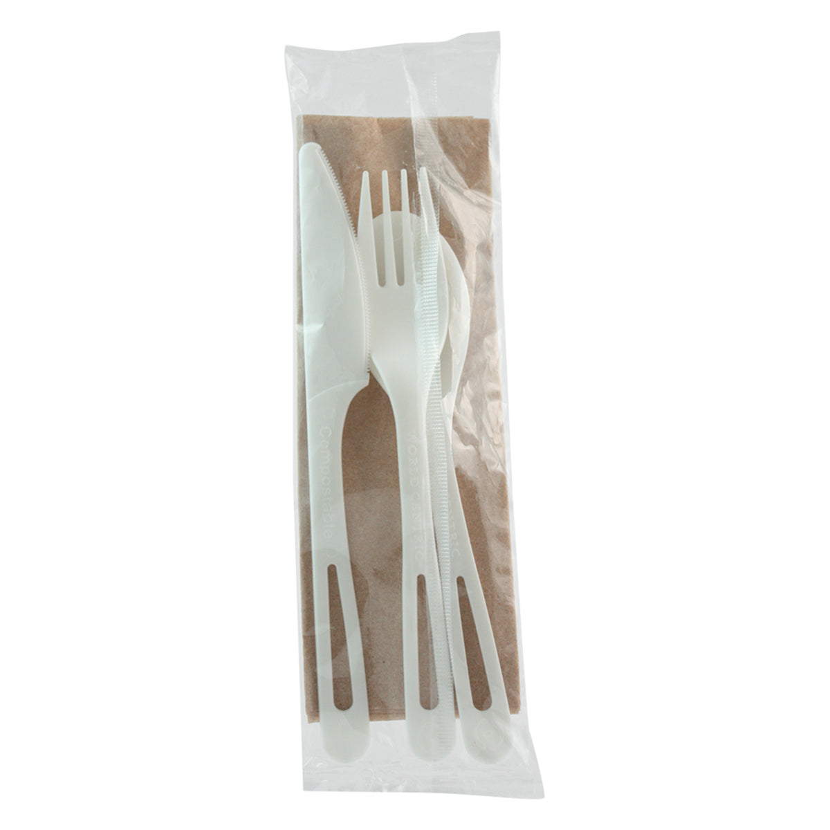 World Centric 6 Compostable Wrapped Cutlery