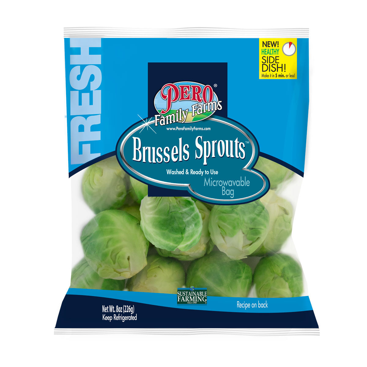 Wholesale Pero Family Farms Brussels Sprouts 8 Oz Bag- Bulk