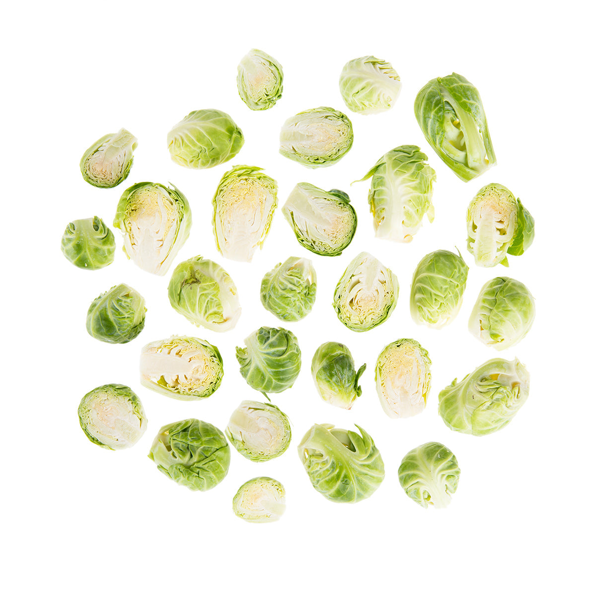 BoxNCase Premium Cleaned Halved Brussels Sprouts 5 LB