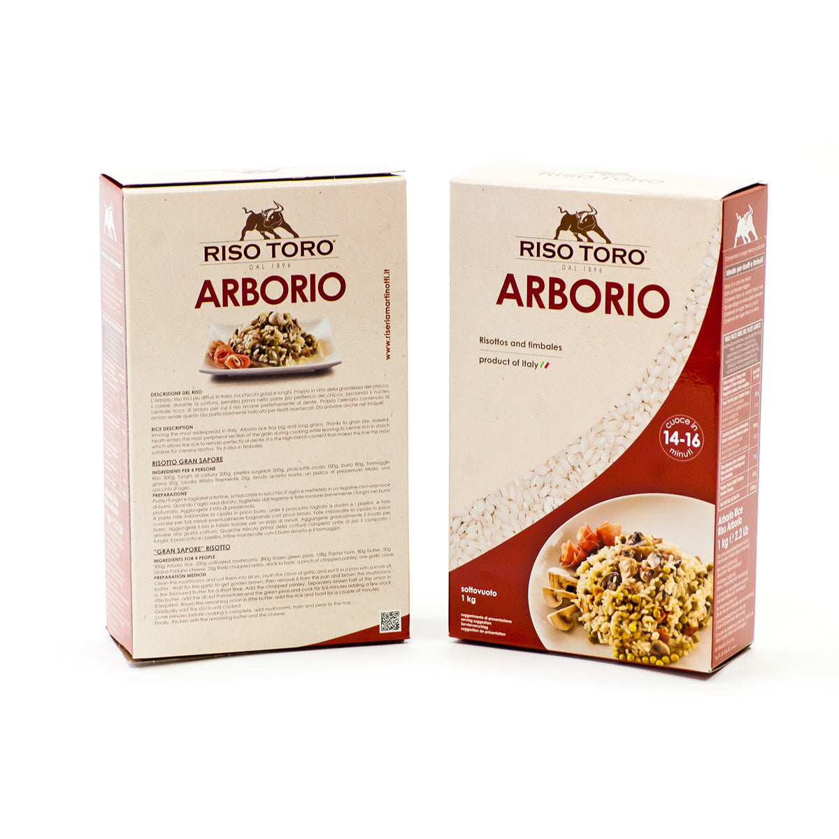 Wholesale Riso Toro Arborio Rice 2 LB-12ct Case Bulk