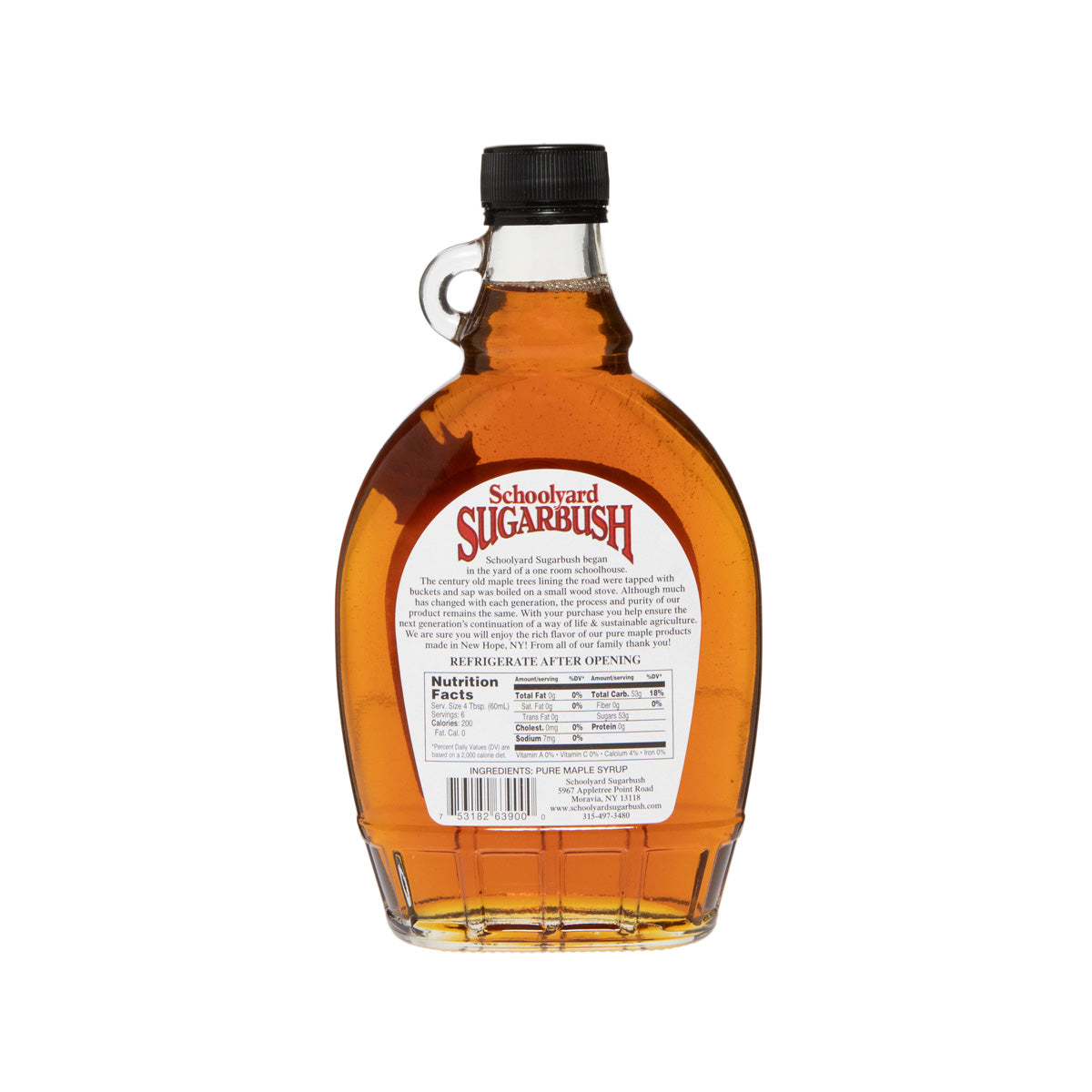 Schoolyard Sugarbush NY Grade A Amber Pure Maple Syrup