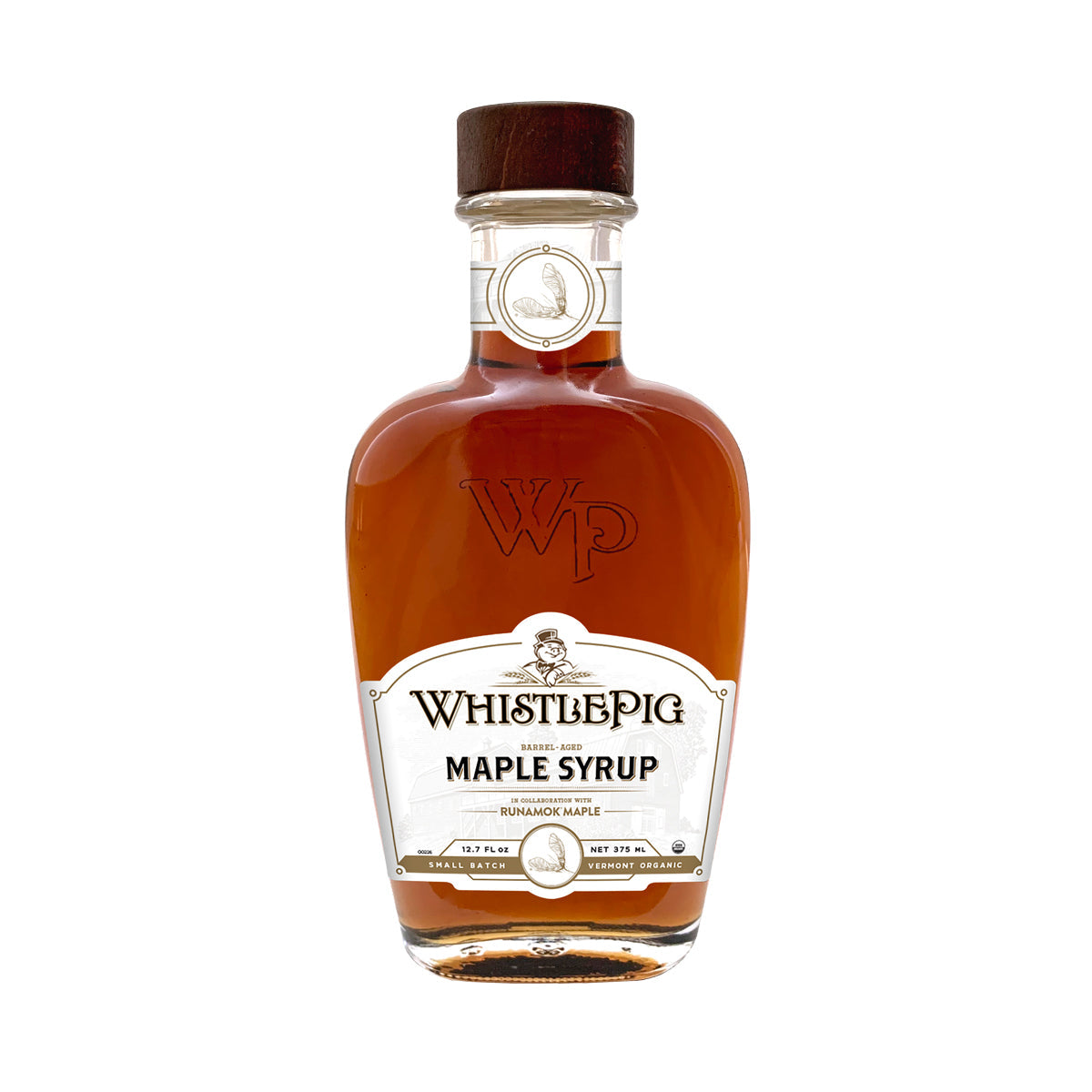 Runamok Whistle Pig Rye Whisky Barrel-Aged Maple Syrup 375 ML