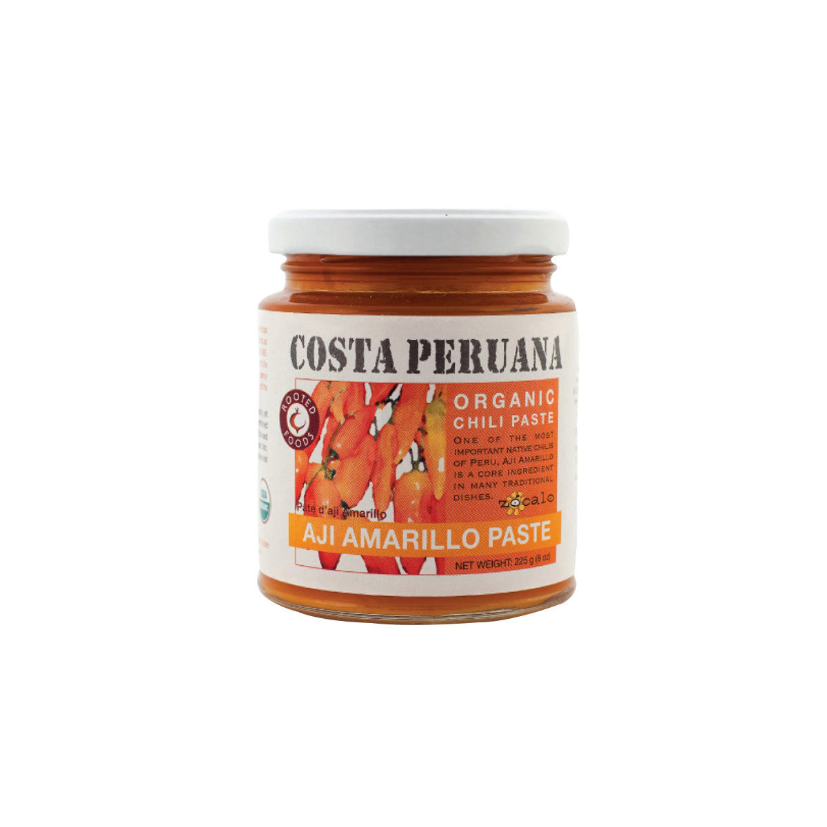 Wholesale Zocalo Peru Organic Aji Amarillo Chili Paste 8oz 6ct-6ct Case Bulk