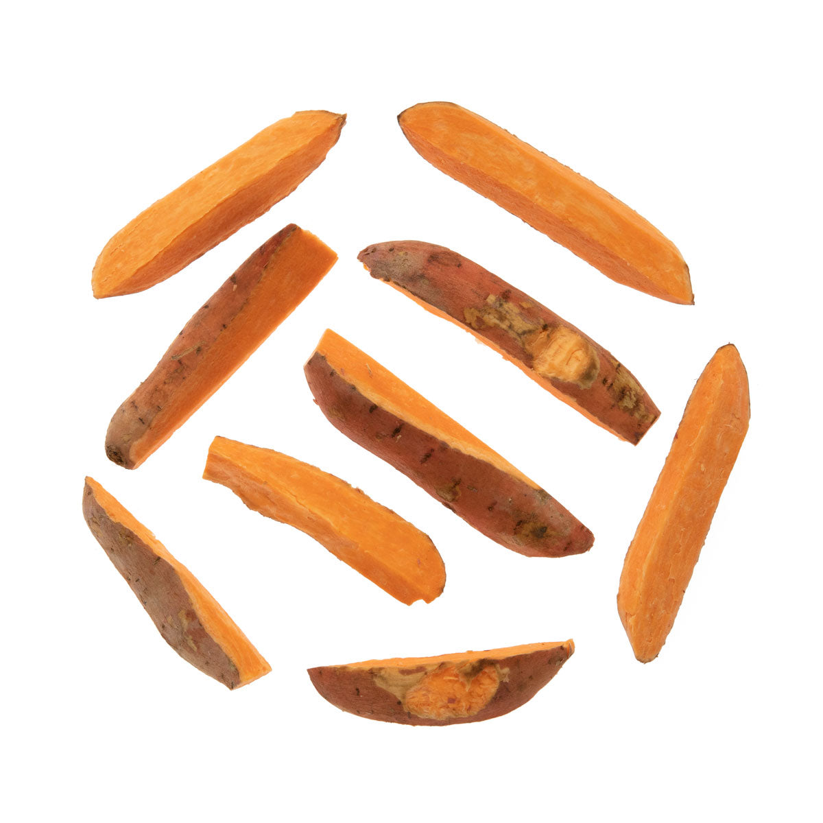 BoxNCase Skin On Sweet Potatoes Wedges 10 LB