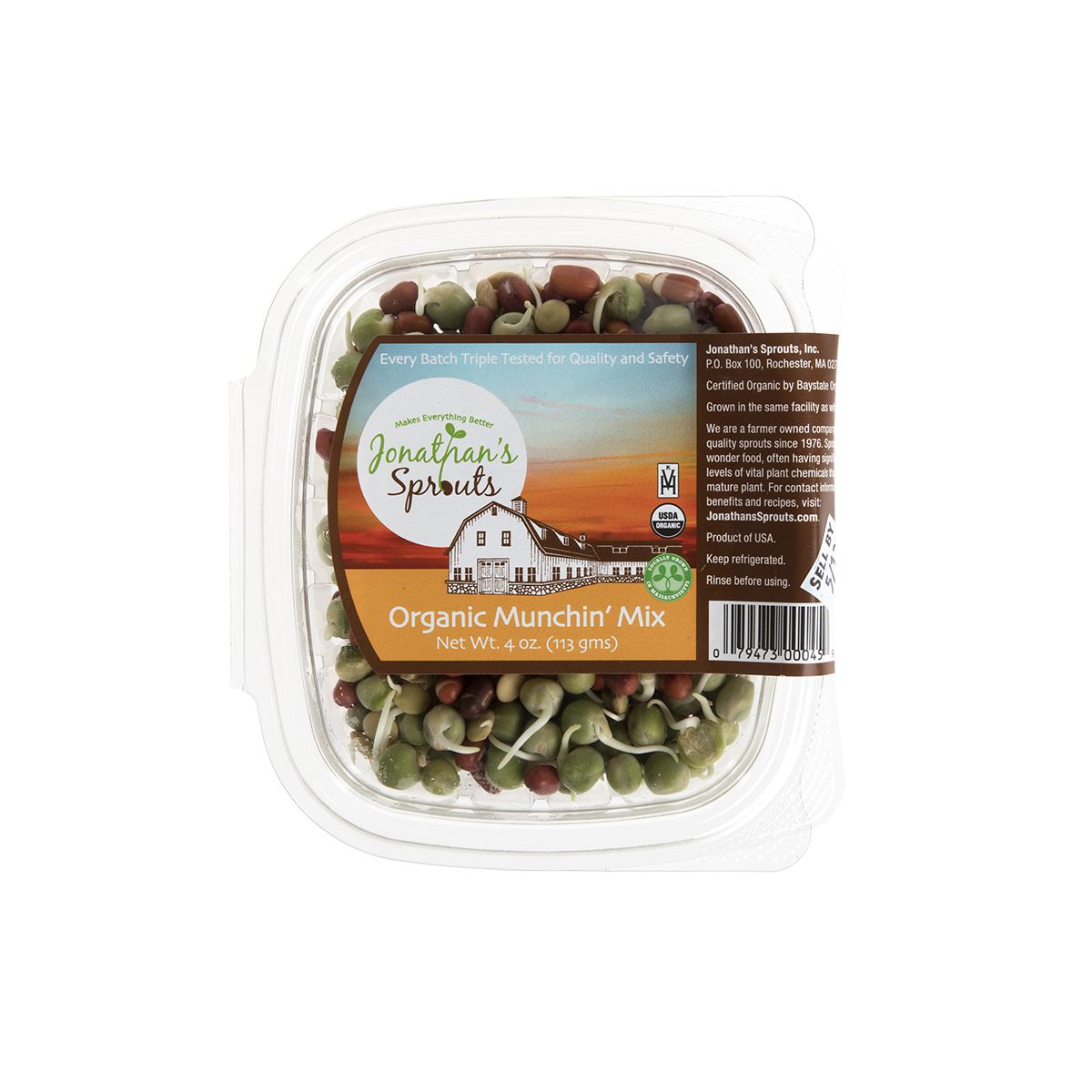 BoxNCase Organic Munchkin Mix Sprouts 4 Oz Box