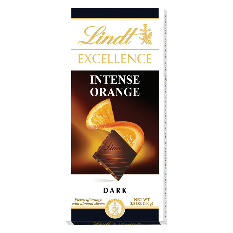 Wholesale Lindt Excellence Dark Chocolate Intense Orange 3.5 Oz Bar Bulk