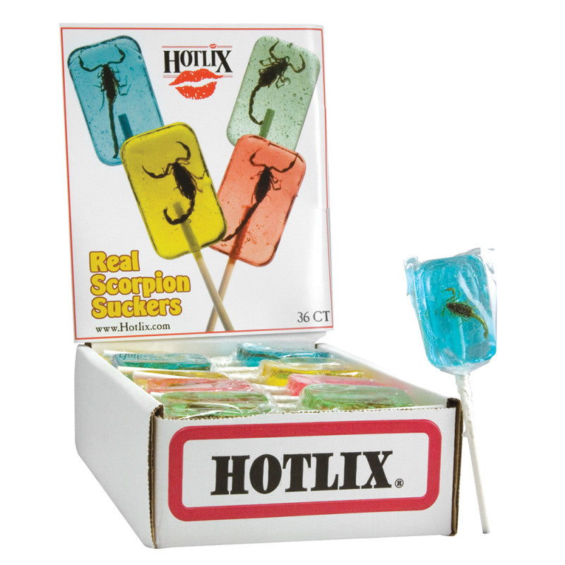 Wholesale Hotlix Scorpion Suckers 1 Oz Lollipop Bulk