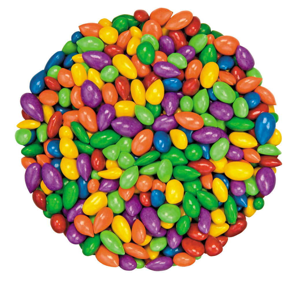 Wholesale Sunbursts Rainbow Candy Coated Chocolatey Covered Sunflower Seeds- Bulk