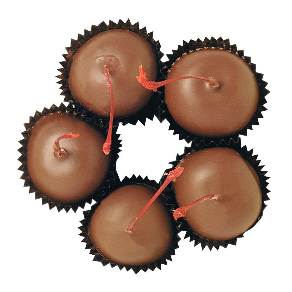 Wholesale BoxNCase Milk Chocolate Stem Cherries- Bulk