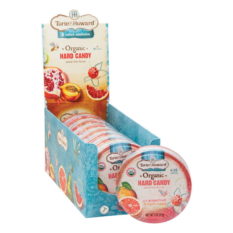 Wholesale Torie & Howard Grapefruit And Honey Hard Candy 2 Oz Tin- Bulk
