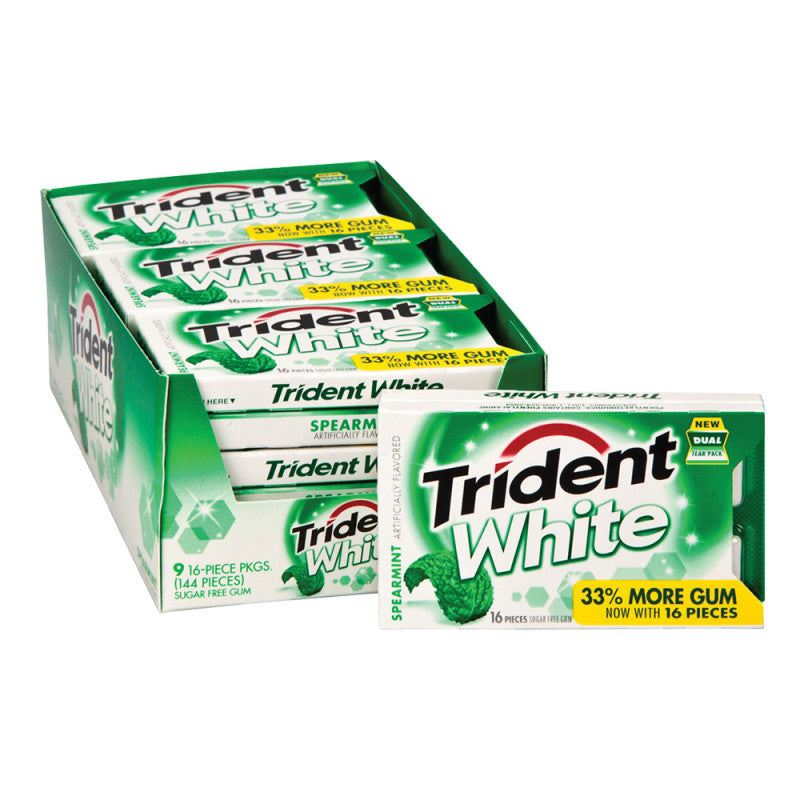 Wholesale Trident White Spearmint Gum- Bulk
