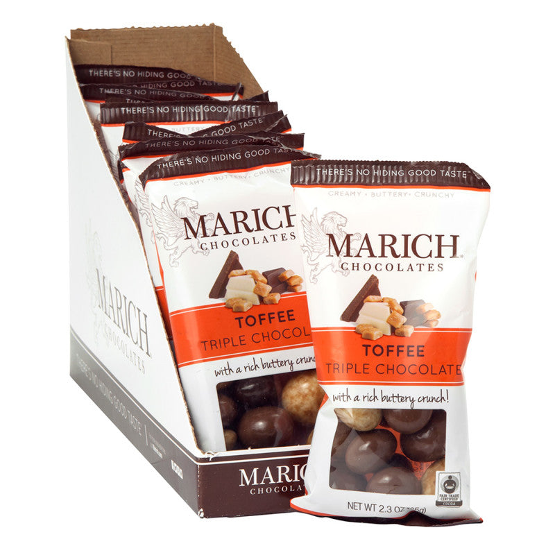 Wholesale Marich Triple Chocolate Toffee 2.3 Oz Bulk